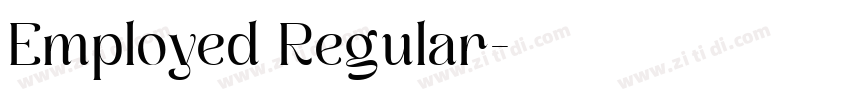 Employed Regular字体转换